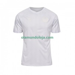 Camisola Dinamarca Homem Equipamento Segundo Copa do Mundo 2022 Manga Curta